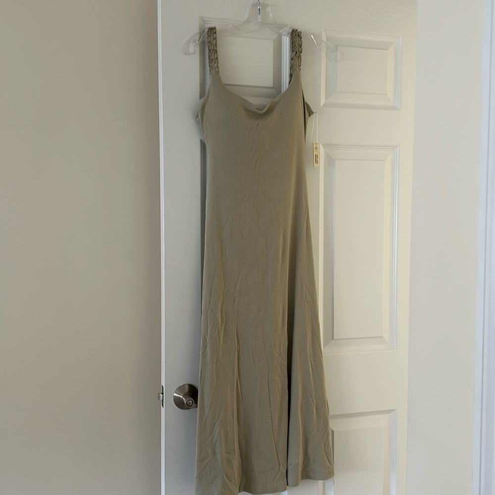 OGL Plantive ELF Brami Dress with Built in Bra - Small - Misty Sage - BNWT